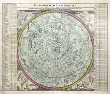 Sternkarte Nördl. Sternenhimmel Original Kupferstich Doppelmayr Homann 1742
