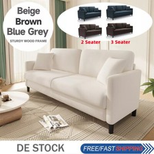 2/3-Sitzer Teddy Samt Sofa