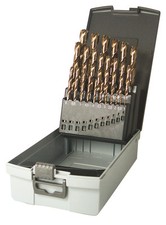 HSS-E Bohrersatz 1 -13 mm 25-tlg CO5% Spiralbohrer Set Cobalt Edelstahl VA V2 V4