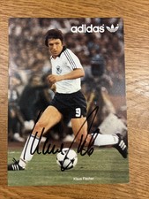 Klaus Fischer DFB Autogrammkarte Original Signiert 1982