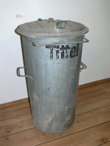 Große mülltonne zinktonne - große, mülltonne-zinktonne