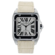 Cartier Santos Silver Dial