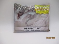 DRAGON SHIELD PERFECT FIT CLEAR SIDELOADERS 100 CARD SLEEVES
