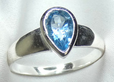 💎 Blautopas Ring 925 Silber