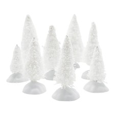 Tannenbäumchn 8er Set weiß
