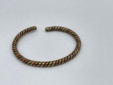 Original afrikanische Armreifen Armbänder, handgefertigt aus Messing und Kupfer