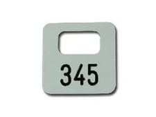 Garderobenmarken Aluminium