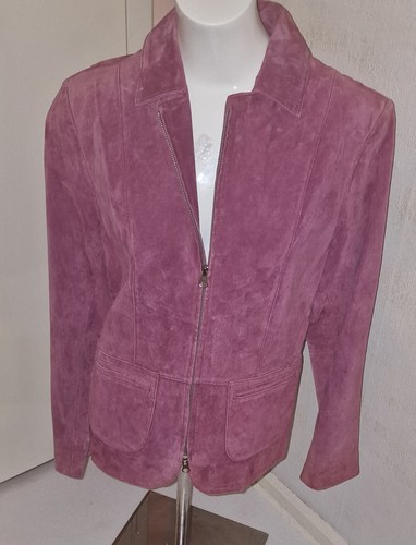 Damenjacke wildleder altrosa - wildleder,