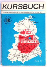 Deutsche Reichsbahn - Kursbuch Winterfahrplan 1978/79 mit Übersichtskarte