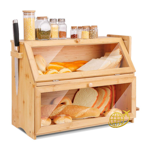 Brotkasten bambus etagen - bambus, 2