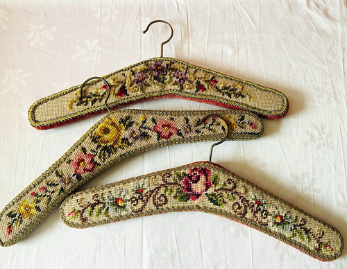 Vintage kleiderbügel - 3x,