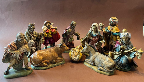 Alt gruppe weihnachtskrippe - gruppe,