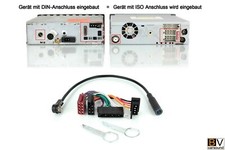 Radio Adapterkabel Set DIN auf ISO Mercedes SL R107 W126 W201 W124 Ausziehhaken