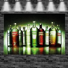 XXL Absolut Vodka Flaschen auf