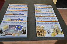 10x EURO Kursmünzensatz Erstausgabe A-D-F-G-J 2002 + 2003 Spiegelglanz PP