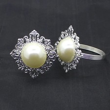 3er Satz Perlen Serviette