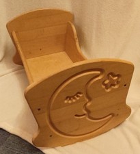 VB Puppenwiege, Wiege für Puppe, Naturholzmöbel, Puppenmöbel von Drewart