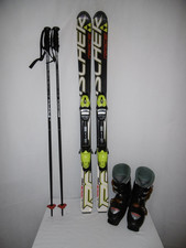 FISCHER " RC4 RACE " SKI JUNIOR ALLROUND CARVER 130 CM + SKISCHUHE GR.:40 IM SET