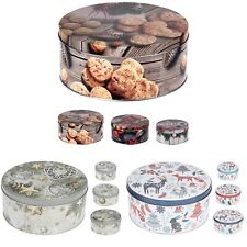 Gebäckdose 3er Set Plätzchendose Keksdose Blechdose Weihnachten 