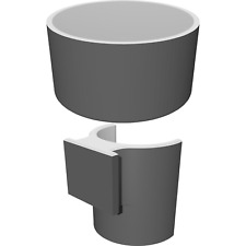 Diffusor und Hot Shoe Halterung für Thrunite TN12 2014 Taschenlampe 22,5 mm Durchmesser