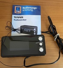 TERRIS Radiowecker Uhrenradio USB Ladefunktion 2 Weckzeiten Dimmbar UKW Radio 
