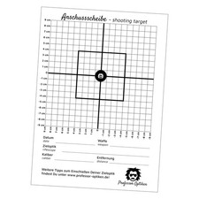 Professor Optiken Anschussscheibe / Zielscheibe - 10er-Pack zum Einschießen 