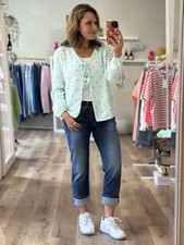 GANG Jeans Blau 94NICA  cropp Boyfriend Medium Waist fringed versch. Gr (M4) H