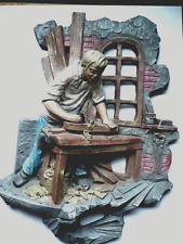 3 D  Relief " Schreiner an der Hobelbank " ca 35 x 25 cm   / R  18.03