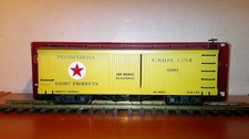 LGB/BACHMANN gelber vierachser US Güterwagen Bachmann Nr. 93368 OVP