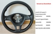 Lenkrad VW Transporter T6 Caddy Polo Crafter Lederlenkrad 2H0419091 NEU BEZOGEN