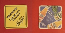 Caribben Flavour Bacardi Breezer gelb Brauerei Bierdeckel Bier