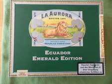 alte Zigarrenkiste Holzkiste Dachbodenfund LA AURORA ECUADOR EMERALDO EDITION 