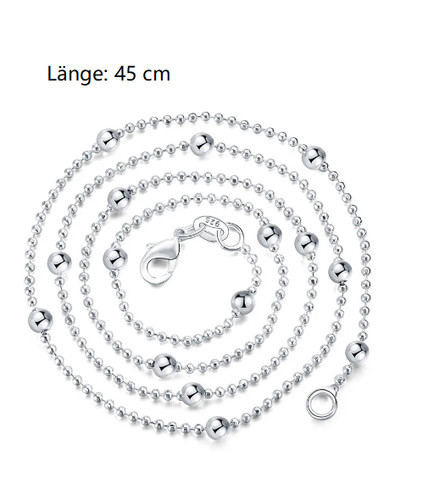 Halskette damen silber - halskette, perlen