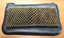 Leder-Schlüsseletui, schwarz,Münzfach, Ringe, Reißverschl.ca. 11 x 7 cm, Neu(45)