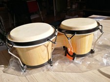 Bongo, Trommeln, Percussion, Instrument, Doppelbongo Holz  (7" 8")