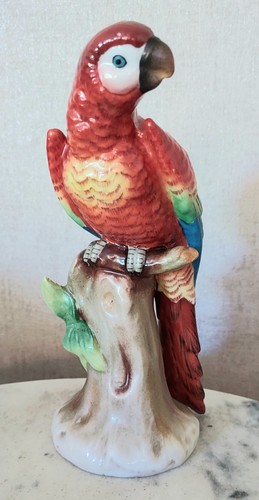 Porzellan figur papagei - porzellan,