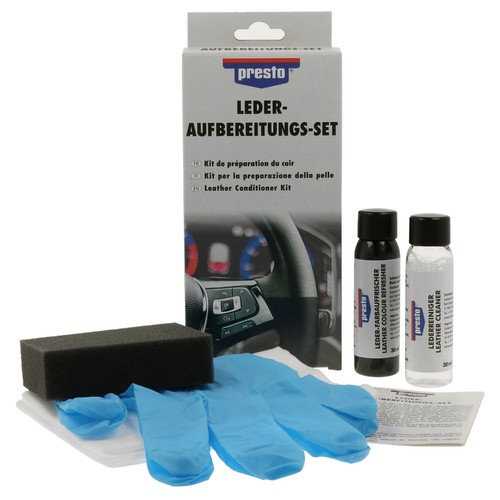 Leder aufbereitungs set - leder,