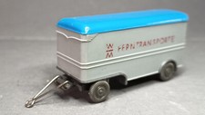 Wiking Möbelwagen Koffer Anhänger silbergrau Ferntransporte alter Druck 1958-60