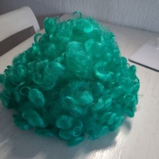 Karneval Perücke 70er Afro Lockenkopf Clown Grün Party Faschingsperücke 