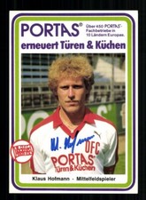 Klaus Hofmann Autogrammkarte