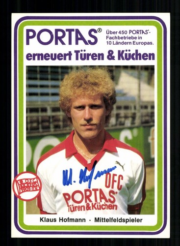 Klaus hofmann autogrammkarte - klaus,