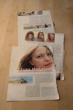 Schauspielerin Heike Makatsch *** 3 Blätter aus Zeitschrift Young Miss 9/99