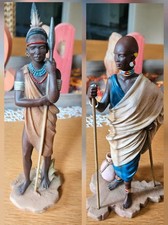 Castagna Figuren Mursi und Massai