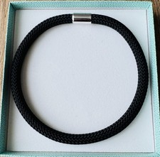 Pierre Lang Kordelkette Magnet Halsreif Kette  Collier Silber RH w. neu UVP 89,-