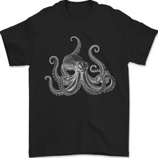 An Octopus Scuba Diver Deep Sea Tauchen Herren 100% Baumwolle