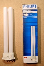 Philips Master 9W/840 Kompaktleuchtstofflampe 2G7 PL-S PLS 4P Kaltweiß