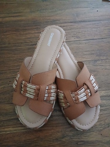Pantolette beige braun - pantolette,