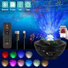 Sternenhimmel Lampe Projektor Bluetooth Musik Laser Starry Galaxy Nachtlicht DE