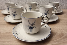 Villeroy & Boch  Alt Luxemburg Vieux 6 x Kaffeetassen mit 6 x Untertassen 12 tlg