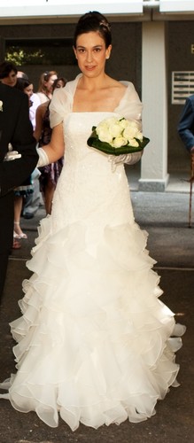 Brautkleid milchweiß gr - milchweiß,,
